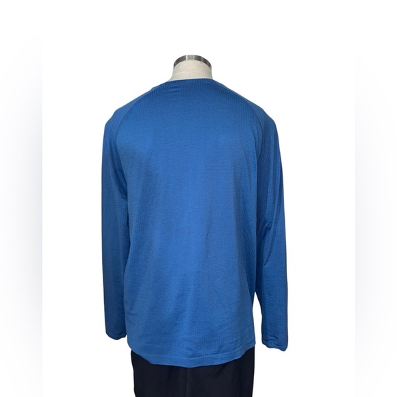 LULULEMON Metal Vent Tech Long-Sleeve Shirt XXL in Pipe Dream Blue/Pitch Blue - Picture 5 of 11